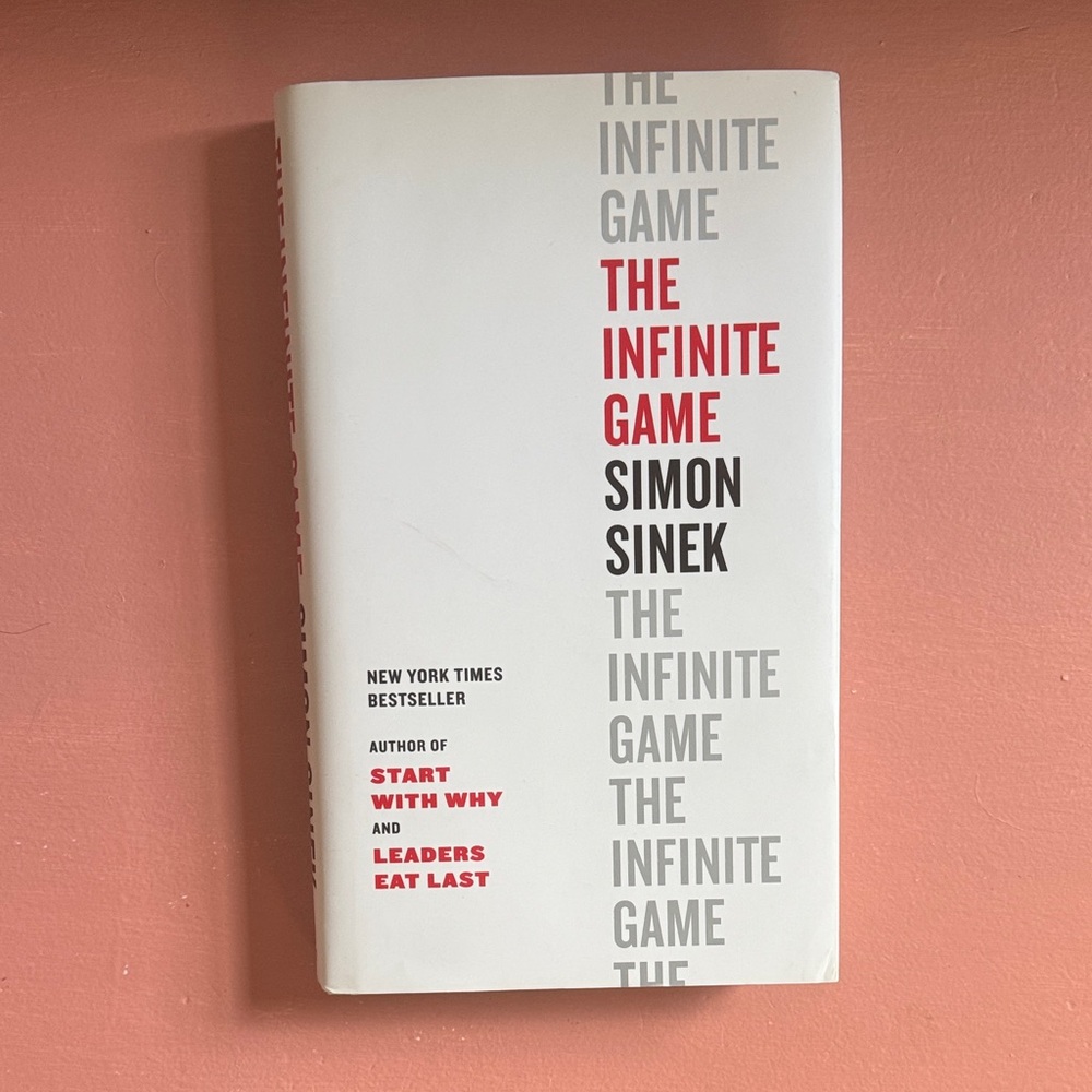 The Infinite Game by Simon Sinek - White and Red Cover